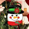thumbnail image 3 of Christmas Door Sign Farmhouse Hanging Plaque Cartoon Snowman Style Hanging Sign, 3 of 8