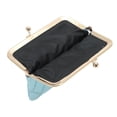 thumbnail image 3 of Unique Bargains 1 Pc Coin Purse Wallet Argyle Texture Clip Buckle Coin Purse Pouch Blue, 3 of 5