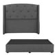 thumbnail image 1 of Box Base Cama King Size + Cabecera Zefyr Gris Oscuro, 1 of 8