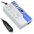 thumbnail image 2 of Yimiti Car Power Inverter Dc12V/24V To Dc220V Auto Power Converter Car Power Adapters-White Fast Charge, 2 of 9