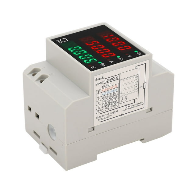 Monitor De Electricidad Inteligente, Medidor De Potencia Memoria De Apagado Monofásico Pantalla Clara Amplio Rango De Prueba CA 80-300 V 0-100 A PC Amplia Aplicación Para