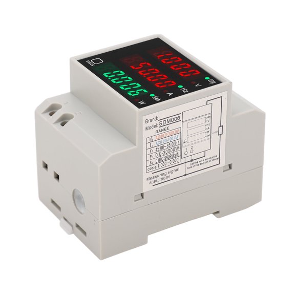 Monitor De Electricidad Inteligente, Medidor De Potencia Memoria De Apagado Monofásico Pantalla Clara Amplio Rango De Prueba CA 80-300 V 0-100 A PC Amplia Aplicación Para