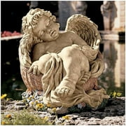 Classic Sleeping Cherub Baby Angel Home Garden Statue Sculpture Figurine