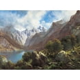 thumbnail image 2 of Unknown 18x15 White Modern Wood Framed Museum Art Print Titled - Mountain Lake, 2 of 4