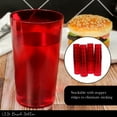 thumbnail image 4 of Spec101 Hard Plastic Cups Reusable 24-Pack of 12oz Red Stackable Plastic Glasses, 4 of 7