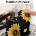 thumbnail image 5 of Black Sunflower Butterfly Pattern Bathroom Rugs Mat,Non Slip Microfiber Bathroom Rug,Rubber Backing,Soft Bathroom Mats for Bathroom Floor,Tub and Shower,47x17in(120x43cm), 5 of 5