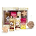 thumbnail image 2 of Coconut Bath and Body Gift Set for Women, Luxury Spa Shower and Bath Set, Hydrating Skin Care Self Care Gift Valentines Gift, 2 of 4