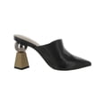 thumbnail image 2 of Alfani Womens Junnee Leather Pointed Toe Mules, 2 of 3