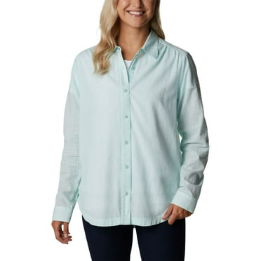 Columbia Women's Camp Henry III Long Sleeve Shirt, ICY Morn Chambray, Small