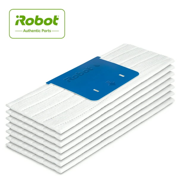 iRobot Pièces de Rechange Authentiques - Tampons de Nettoyage Humide Série Braava jet M, (7 Paquets), Blanc - 4632824