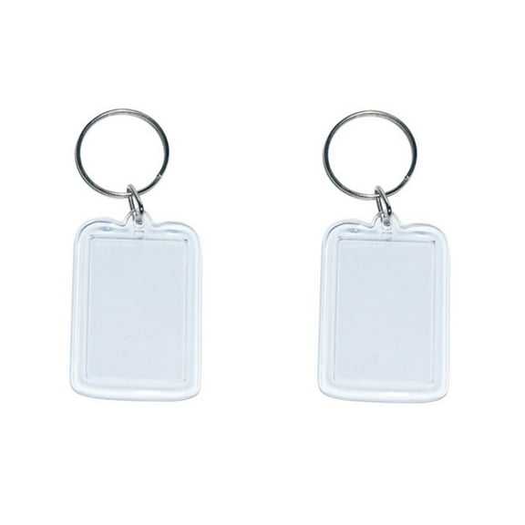 Homoyoyo 30PCS Transparent Key for Keychain Making Craft Supplies Accessories for Family and Friends