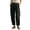 Black#39, variant on YOIAVAIOY Women's Casual Cargo Pants Wide Leg Drawstring Trousers with Multi Pockets Wine XXL