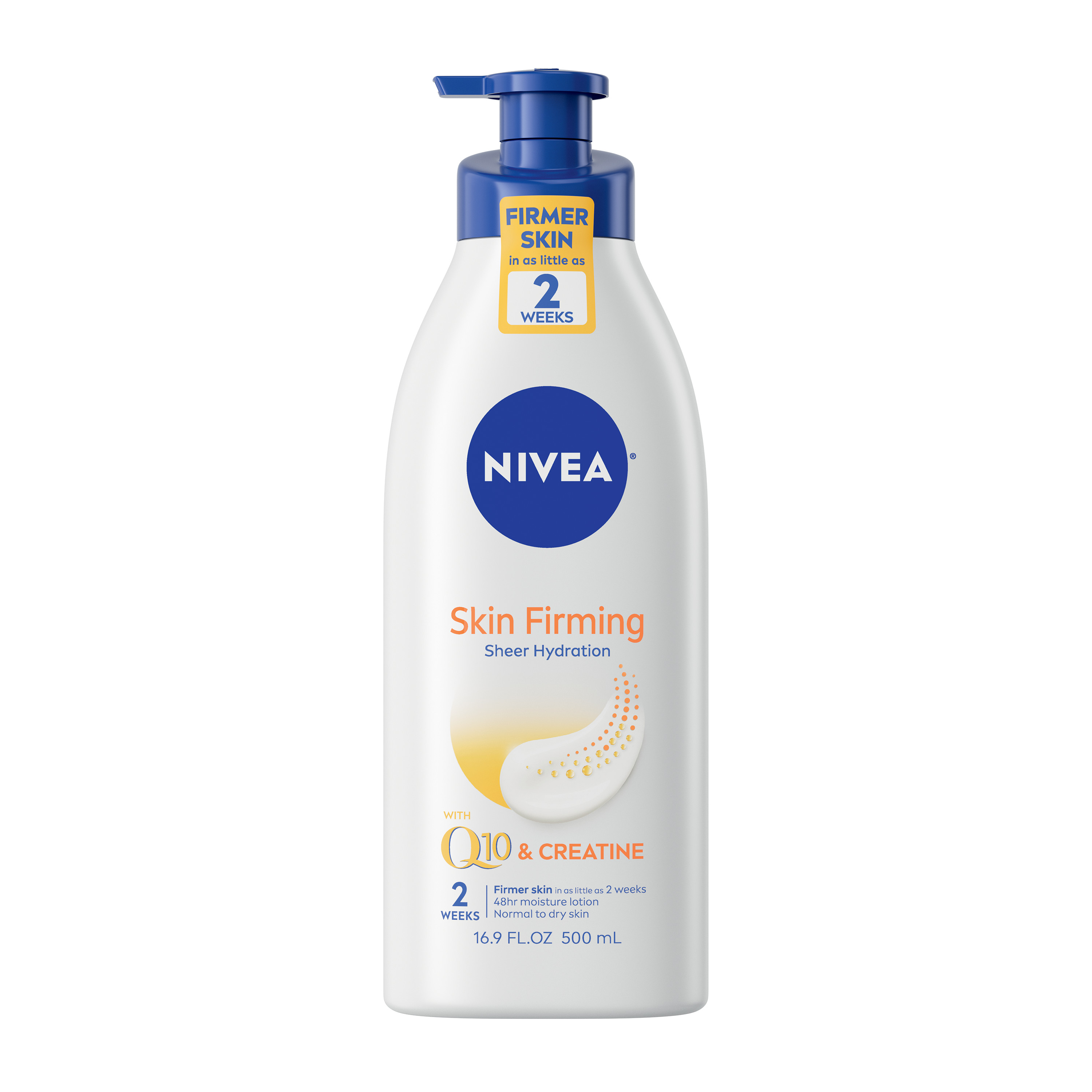 NIVEA Skin Firming Hydration Body Lotion with Q10 and Shea Butter, 16.9 Fl Oz Pump Bottle - image 2 of 12