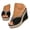 Black, variant on Fiaer Wedges Rhinestone Platform Sandals for Women Summer Bow Plus Size Open Toe Sandals Vacation Beach Boho Sandals Black 9.5