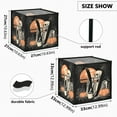 thumbnail image 3 of Home Organizer Foldable Fabric Storage Bin With Handle Skeleton Drinking Coffee, 3 of 7