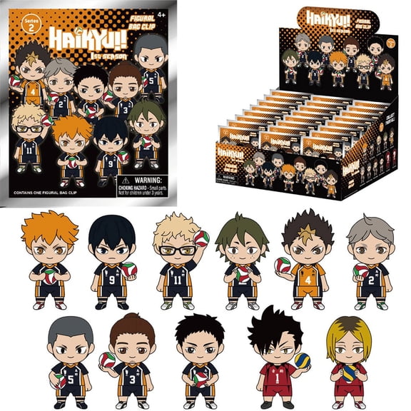 Haikyu!! Series 2 3D Foam Bag Clip Random 6-Pack
