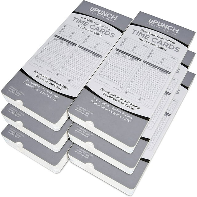 300 uPunch Cartes de Temps pour Horloges de Calcul AutoAlign HN4000