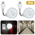 thumbnail image 1 of 2pcs Plug-in LED Night Light,  LED Motion Sensor Step Light with 360 Rotation Gooseneck for Bedroom, Bathroom, Kitchen, Hallway, Stairs, 1 of 9