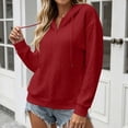 thumbnail image 4 of LIaqionyy Womens Hoodie Oversized Sweatshirt Casual Long Sleeve Drawstring Pullover Tops Textured Fall Winter Clothes, 4 of 8