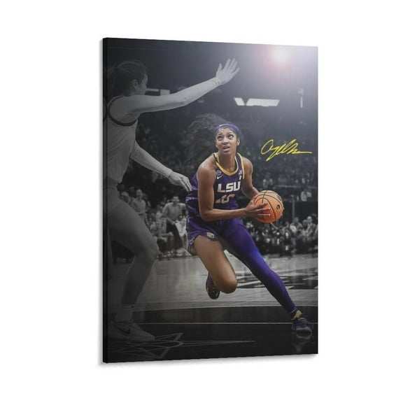 Angel Reese Canvas Poster Canvas Poster Wall Art Picture Prints Hanging Photo Gift Decor Home Posters Artworks 12x18inch(30x45cm)