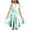 Mint Green-04, variant on Ugoldhm Girls Summer Dress Crew Neck Short Sleeve Gradient Color Casual Long Maxi Dress with Pockets 6 Months-15 Years