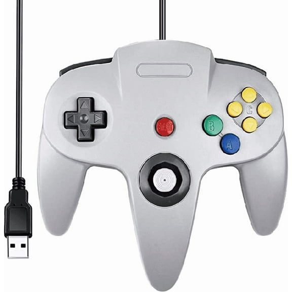 Noizka Controllers for game consoles,Controller, Wired Remote Game Pad Joystick Controller Compatible N64 System Video Console