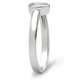 thumbnail image 4 of Rhodium Brass Ring with AAA Grade CZ in Clear for Women Clear Stone Color Style 3W107 Size 9, 4 of 4
