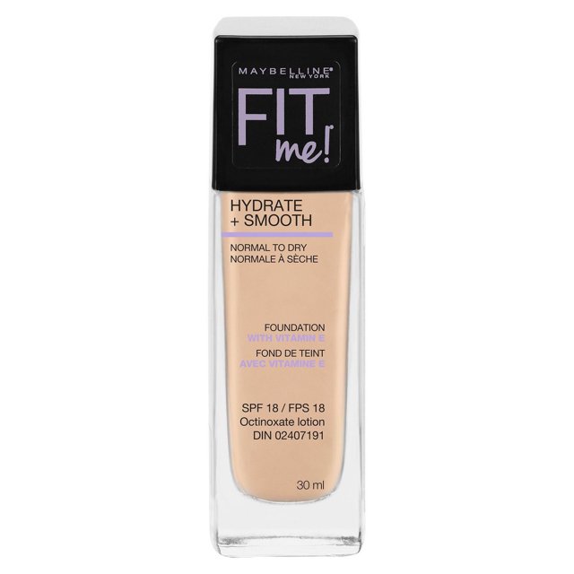 Maybelline New York Fit Me®, Hydrate + Smooth Liquid Foundation, 30 ML