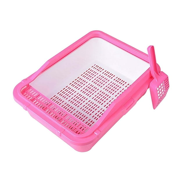 Cuenco para arena para gatos Yinane arenero para gatos duradero orinal Bandeja de arena rojo