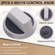 thumbnail image 5 of 2pcs Laundry Systems 803119P Knob Assembly, 5 of 5