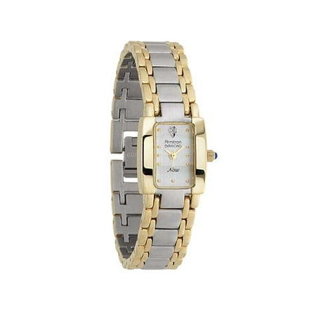 Two-Tone Diamond Dial Watch