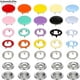 thumbnail image 2 of Snap Kit 200 Piezas Herramienta Alicates Cinco Garras Botones Huecos Coloridos Botones Metal Botones Infantiles, 2 of 5