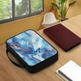 thumbnail image 3 of ZUXONGSY Butterfly Blue Marble Print Bible Cover for Women Bible Case Bible Carrying Case with Handle Sturdy Bible Protective with Zipper Waterproof Church Bag Bible Accessories, 3 of 6