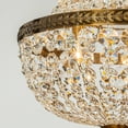 thumbnail image 6 of 4-Light W 18 in. Vintage And Glam Crystal Basket Chandelier in Antique Gold, 6 of 11