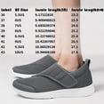 thumbnail image 5 of DADAWEN Women's Adjustable Wide Width Waking Shoes Breathable Lightweight Sneakers Black 5.5US, 5 of 5