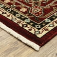 thumbnail image 2 of Oriental Weavers Lilihan Wool Blend Area Rug - 043S6 - 7'10" x 10'10" - in Red/ Black - Vintage Inspired, Wool Blend, Dining, Living Room Rug, 2 of 3