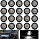 thumbnail image 1 of 20X LED Marker Lights Side Lights Lighting,LED Side Marker Lights Position Indicators White 12V Waterproof LED Side Lights for Truck Trailer Lorry Bus, 1 of 5