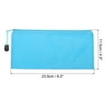 thumbnail image 2 of Unique Bargains Waterproof Zipper File Bags, A6 Document Holders for Office, Light Blue 3 Pack, 2 of 6