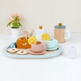 thumbnail image 2 of PairPear Wooden Tea Set for Little Girls, Wooden Toys Toddler Tea Set Play Kitchen Accessories for Kids Tea Party with Play Food., 2 of 5