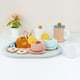 thumbnail image 2 of PairPear Wooden Tea Set for Little Girls, Wooden Toys Toddler Tea Set Play Kitchen Accessories for Kids Tea Party with Play Food., 2 of 5