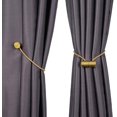 thumbnail image 3 of Magnetic Curtain Tiebacks Curtain Clips Rope Rear Curtain Holders Buckles Curtain Binder Curtain Holders for Home Decoration Cafe Office 2 Pieces Golden, 3 of 7
