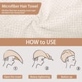 thumbnail image 5 of 3Pcs Microfiber Hair Towel, Hair Wraps for Women Wet Hair, Fast Drying Hair Turban, Anti Frizz Head Towels Wrap for Curly Hair, 5 of 6