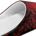 thumbnail image 6 of Psesaysky Women's Halloween Closed Toe Slippers for Women Red Spider Web Print Soft Indoor Slippers Memory Foam Bedroom Shoes, 6 of 7