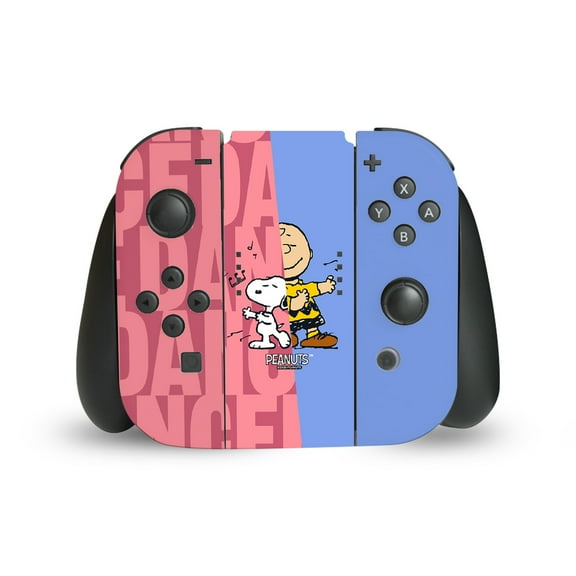 Head Case Designs Officially Licensed Peanuts Character Graphics Snoopy & Charlie Brown Vinyl Sticker Skin Decal Cover Compatible with Nintendo Switch Joy Controller