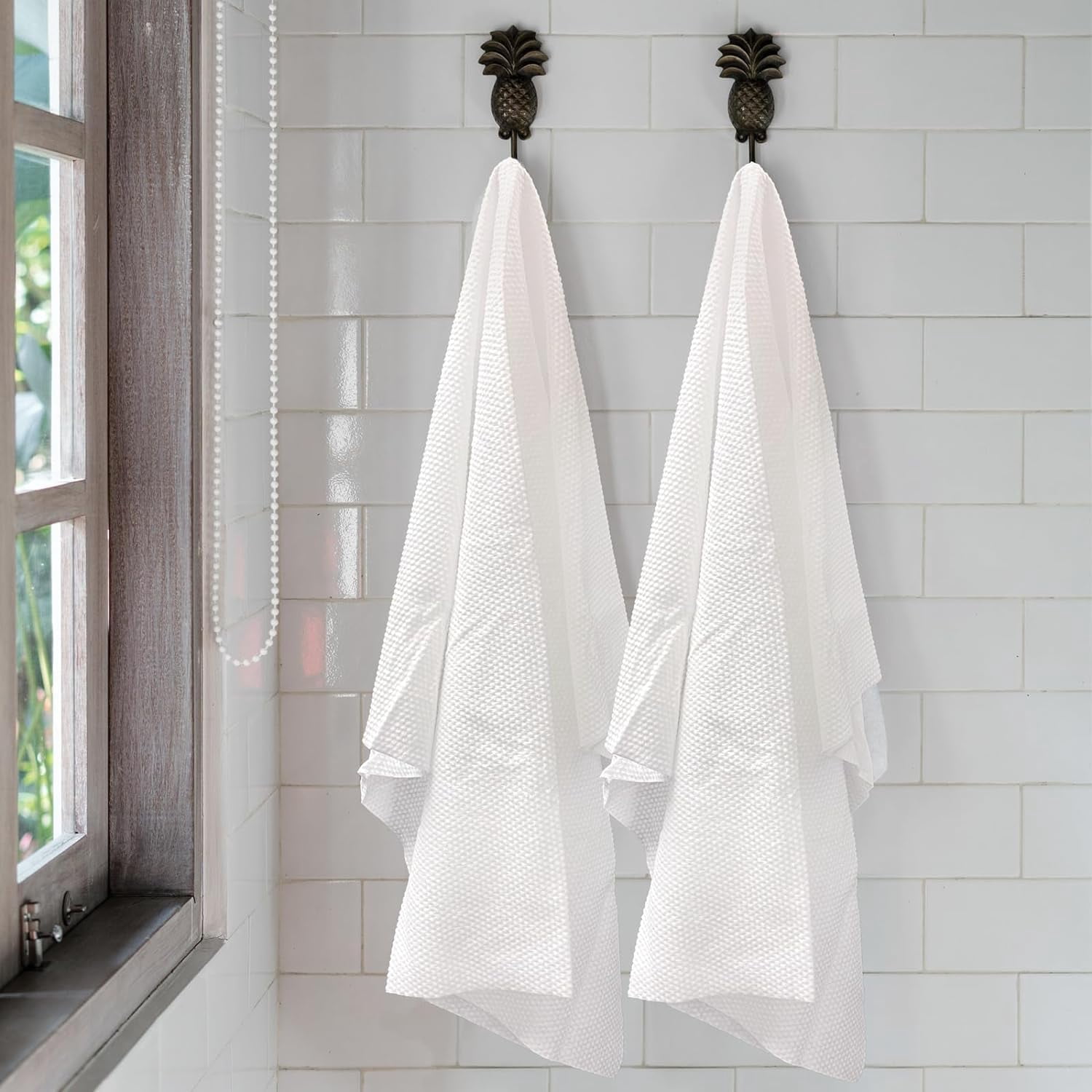 ForPro Premium Disposable Bath Towels, Salon & Spa Towels for Hair, Face, Body, Extra Large (15" x 31.5"), White, 50-Count