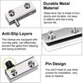 thumbnail image 3 of 8 Pack Frameless Glass Door Pivot Hinge with Adjustable Iron Pin for 5-8mm Glass Door, 3 of 5
