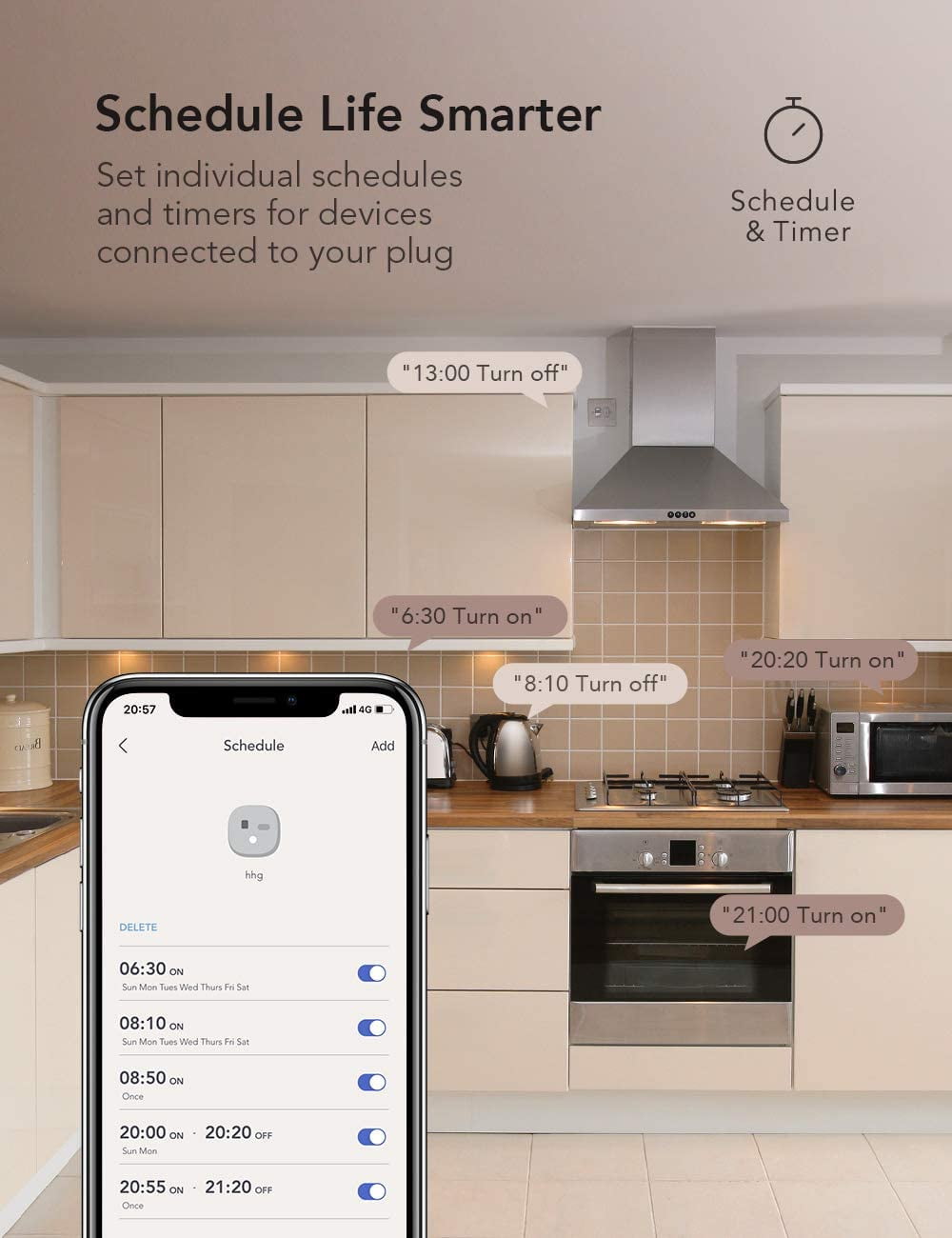 Nooie Smart Plug Works with Alexa Google Home Voice Control WiFi