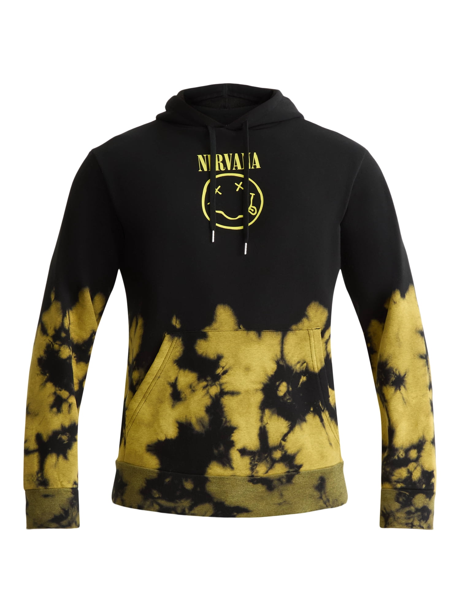 Nirvana Men's & Big Men's Tie-Dye Graphic Pullover Hoodie Sweatshirt, Sizes XS-3XL