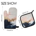 thumbnail image 2 of Yayeee Oven Mitts and Pot Holder Set of 2 Heat Resistant Kitchen Gloves Baking Hot Pad, Abstract Landscape, 2 of 5