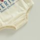 thumbnail image 4 of Mono de bebé casual pantalones de manga corta estampados con letras de verano, 4 of 4